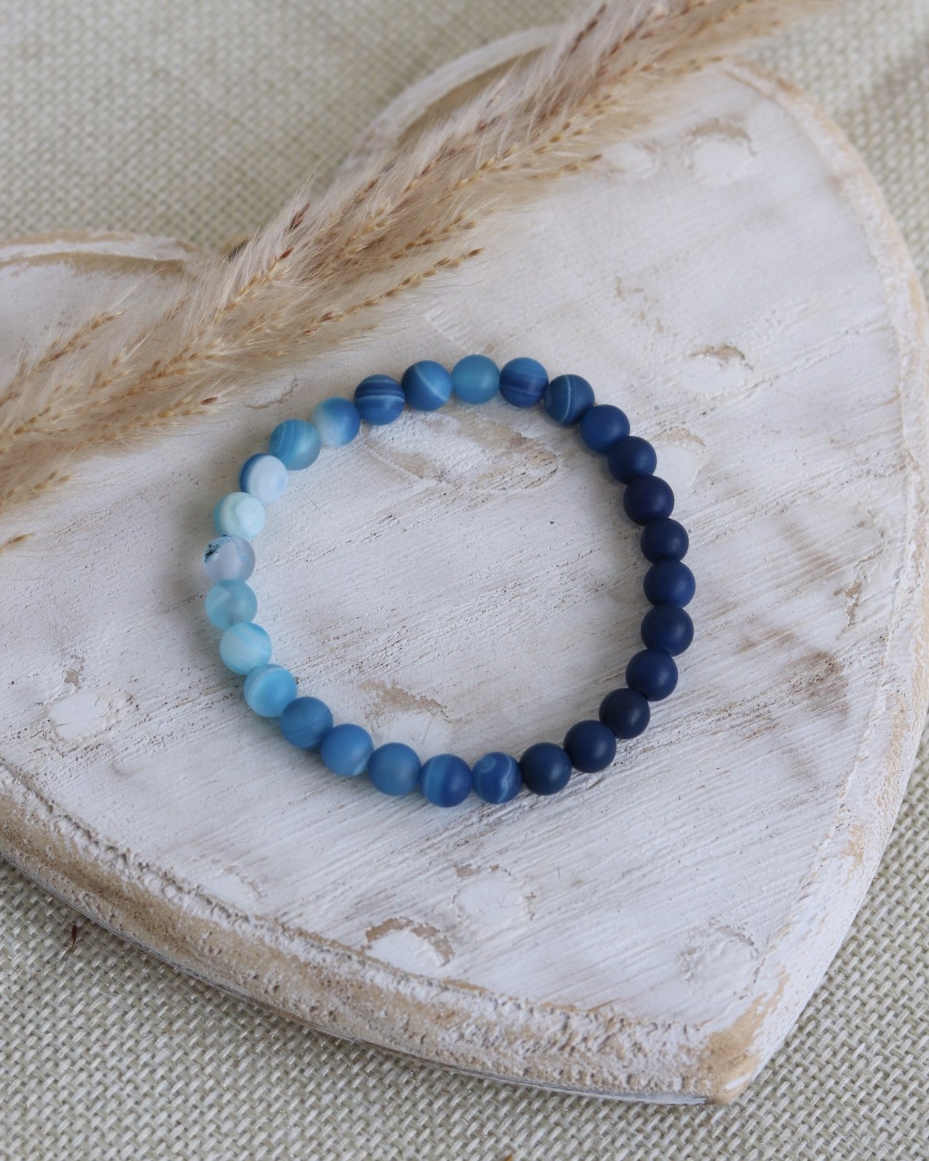 Armband Achat blau