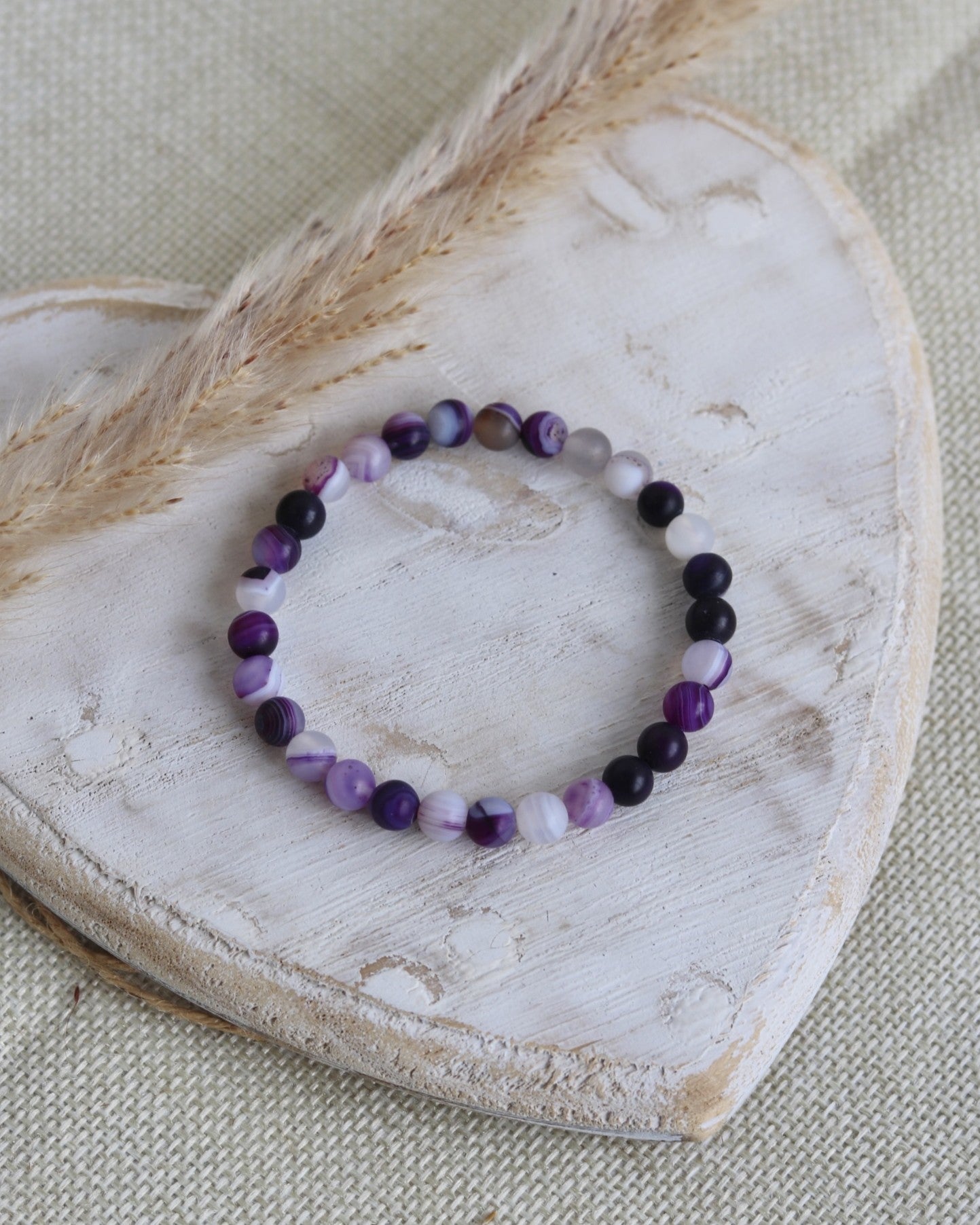 Armband Achat Violett
