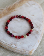 Armband Achat Rot