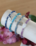 Bracelet aigue-marine fermoir