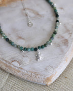 Moss Agate Anklet