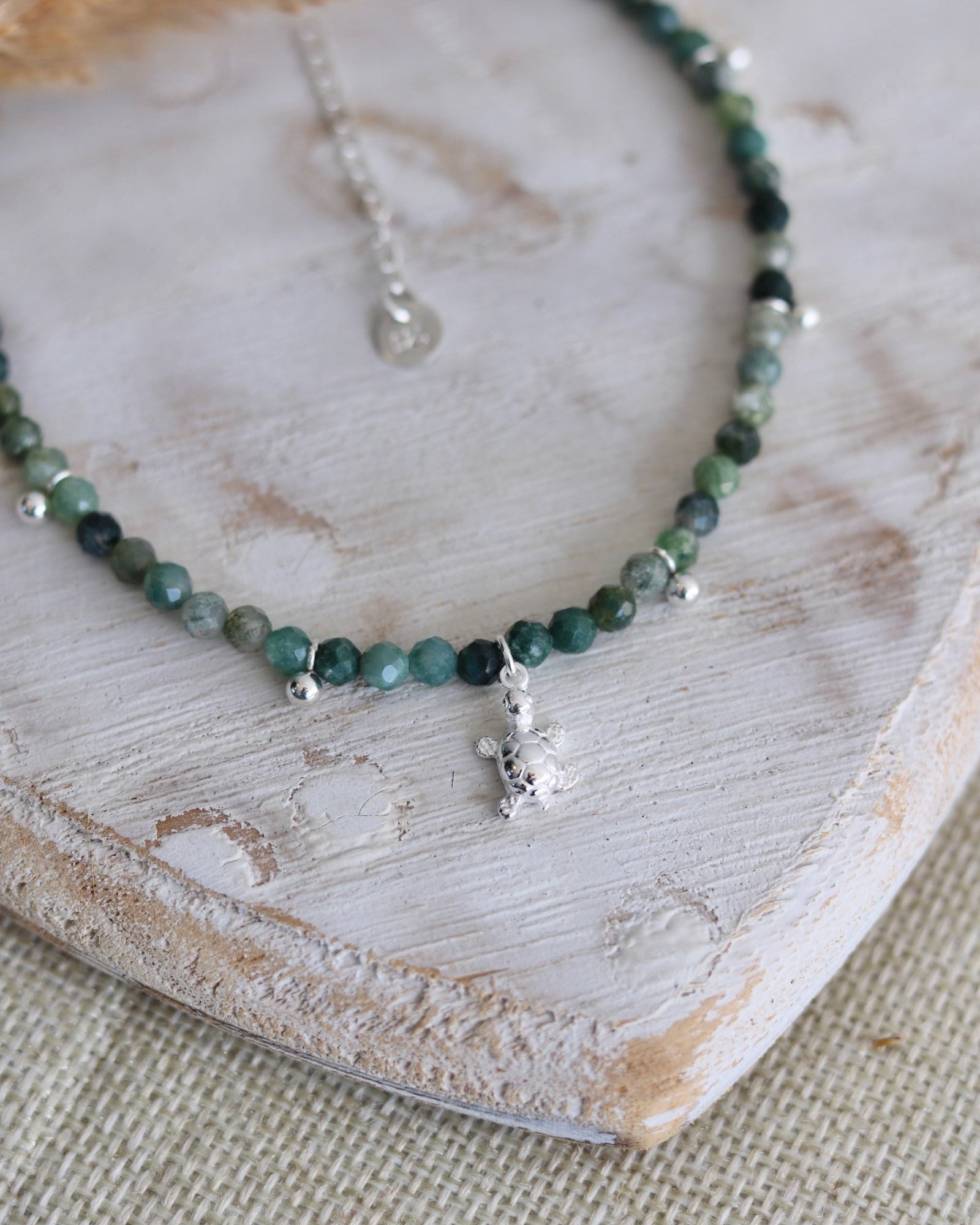 Moss Agate Anklet