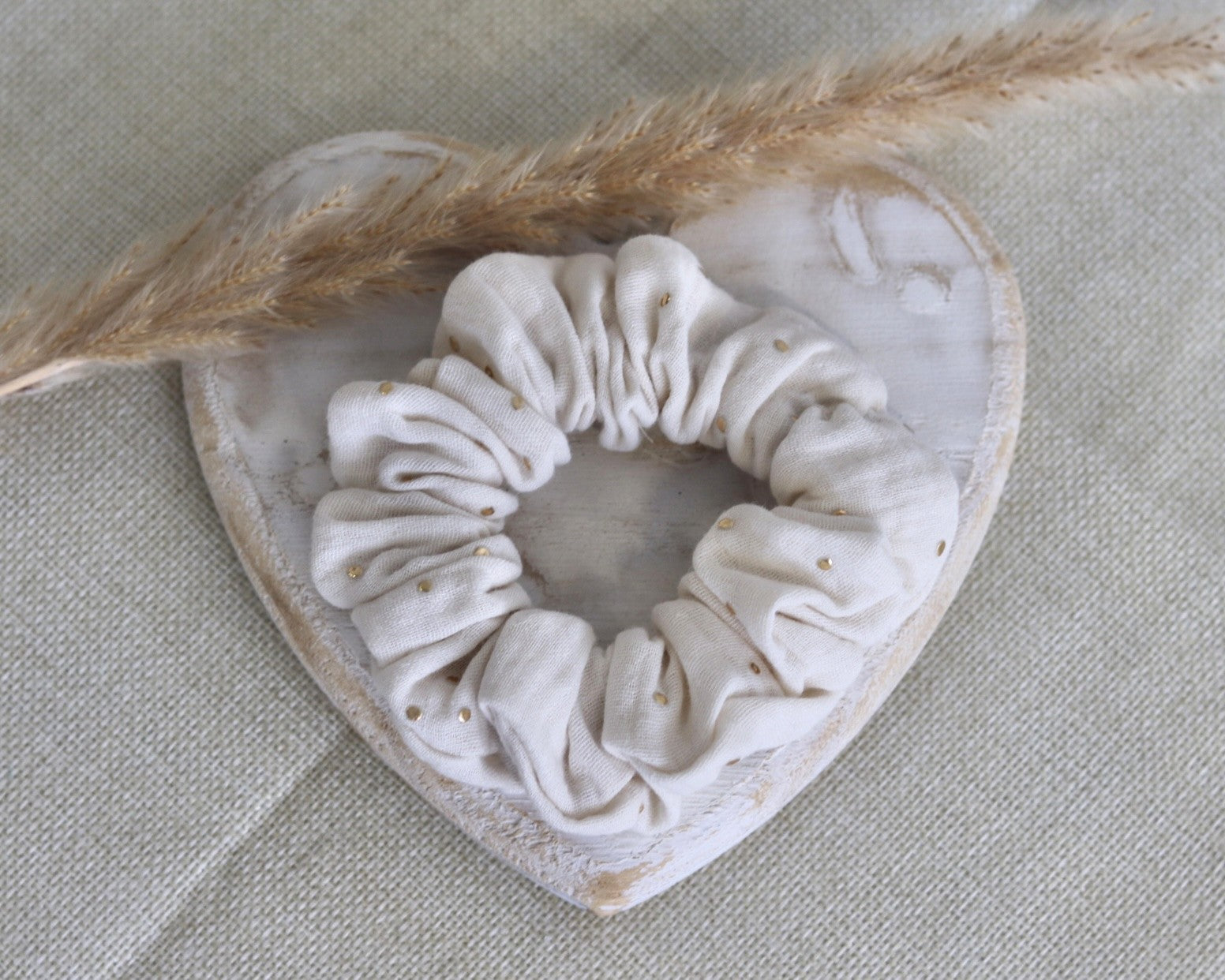 Scrunchie "Golden Dot"