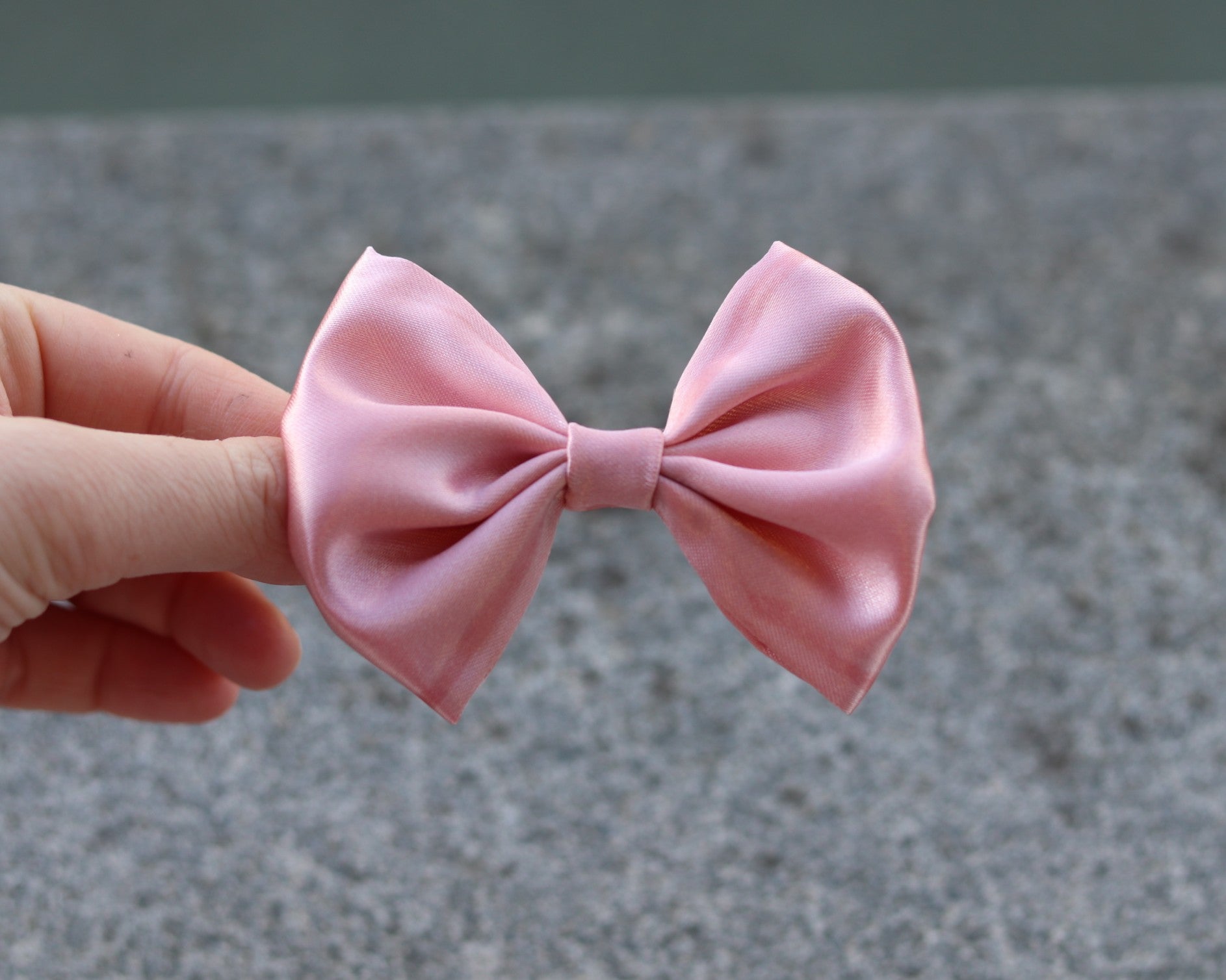 Haarschleife Satin Rosa