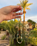 Flower Necklace - Orange / Yellow