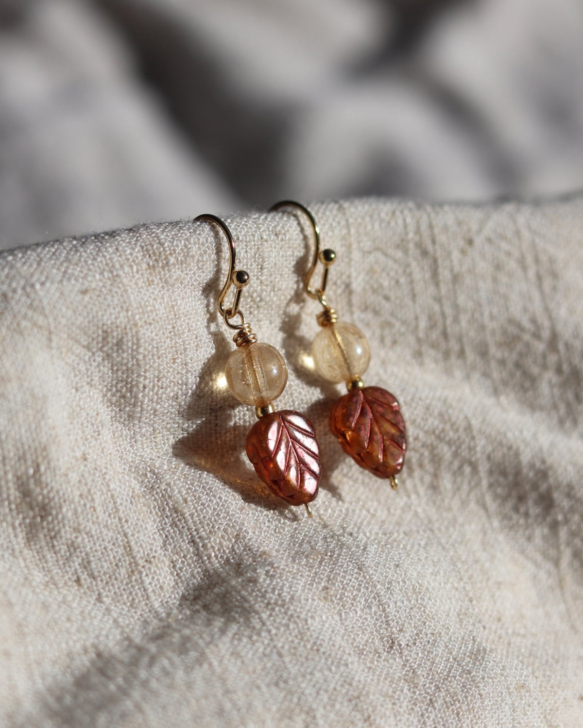 Boucles d'oreilles feuilles