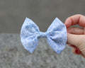 Haarschleife Blümchen blau