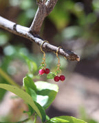 Boucles d'oreilles cerises