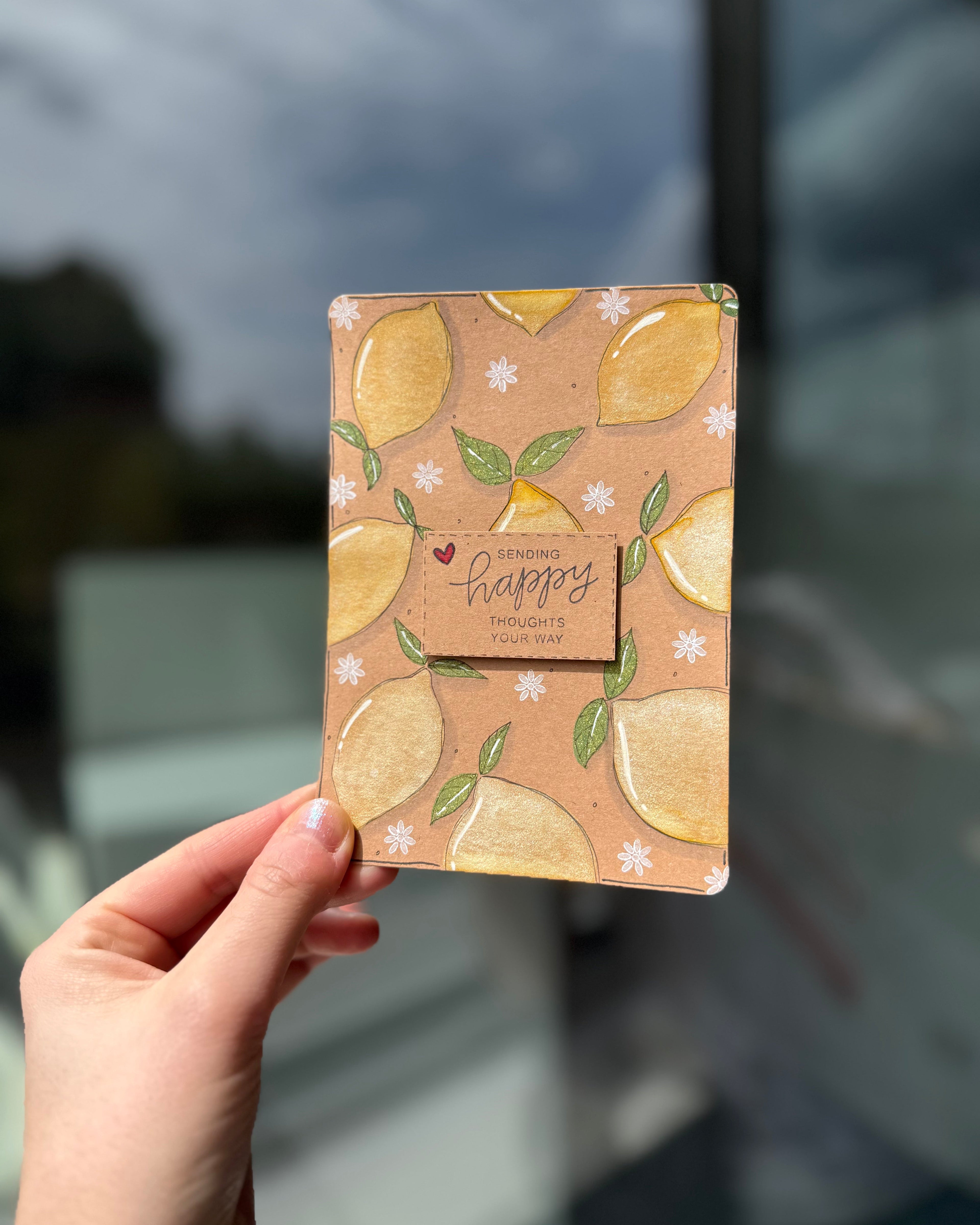 Postkarte Happy Thoughts