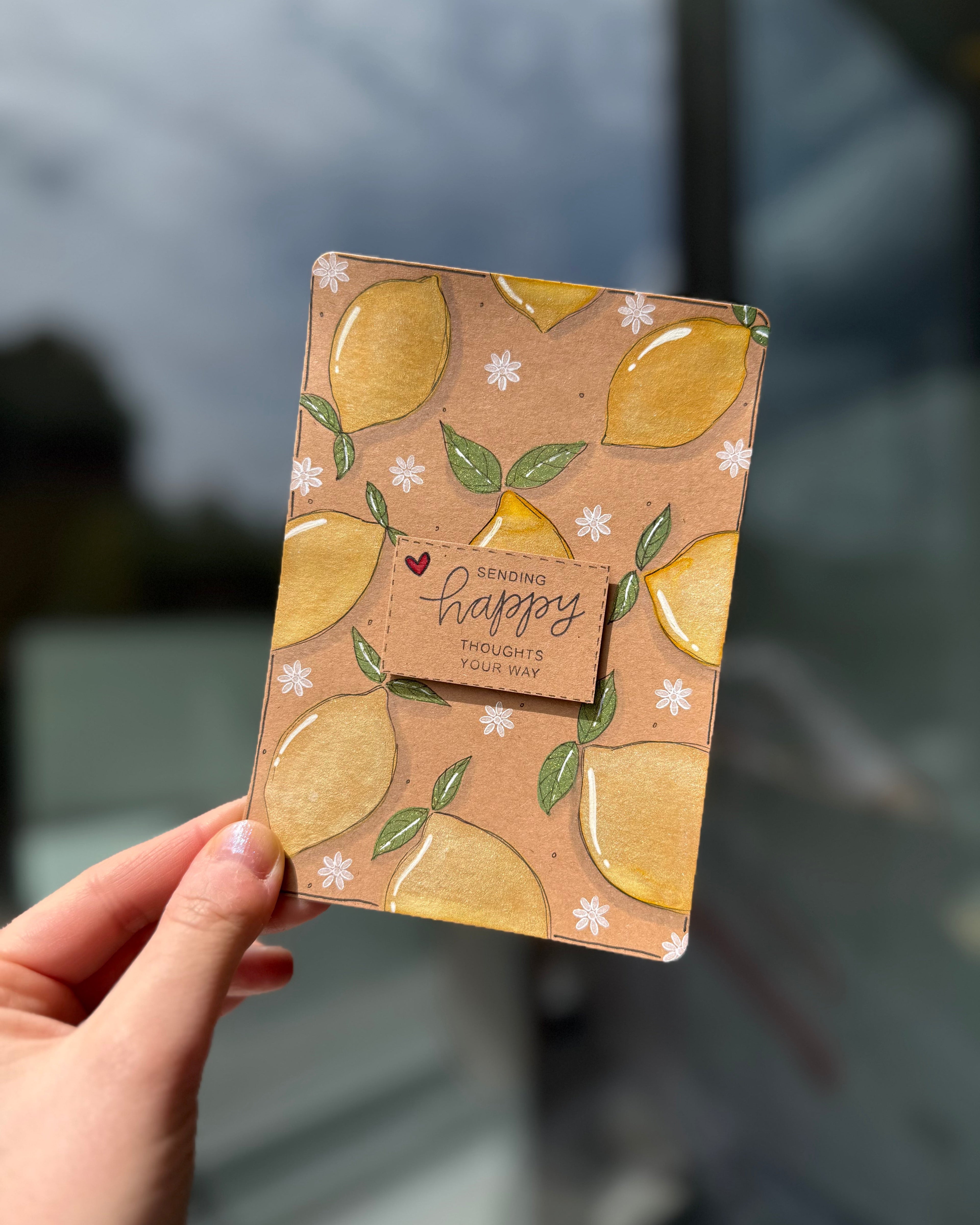 Postkarte Happy Thoughts
