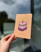 Postkarte Geburtstagskuchen