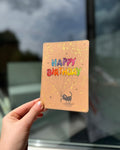 Postkarte Birthday Cat
