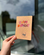 Postkarte Birthday Cat 2
