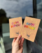 Postkarte Birthday Cat 2