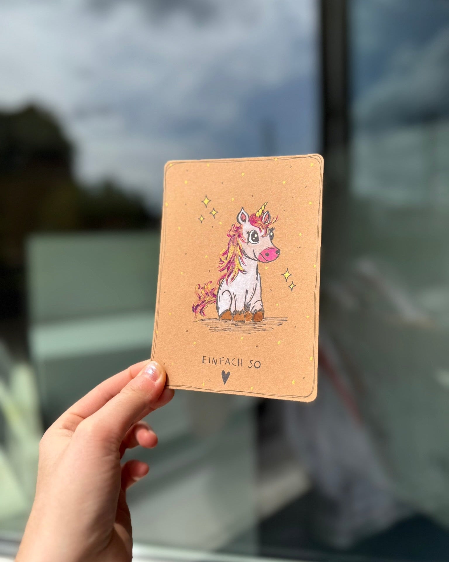 Postkarte Einfach so
