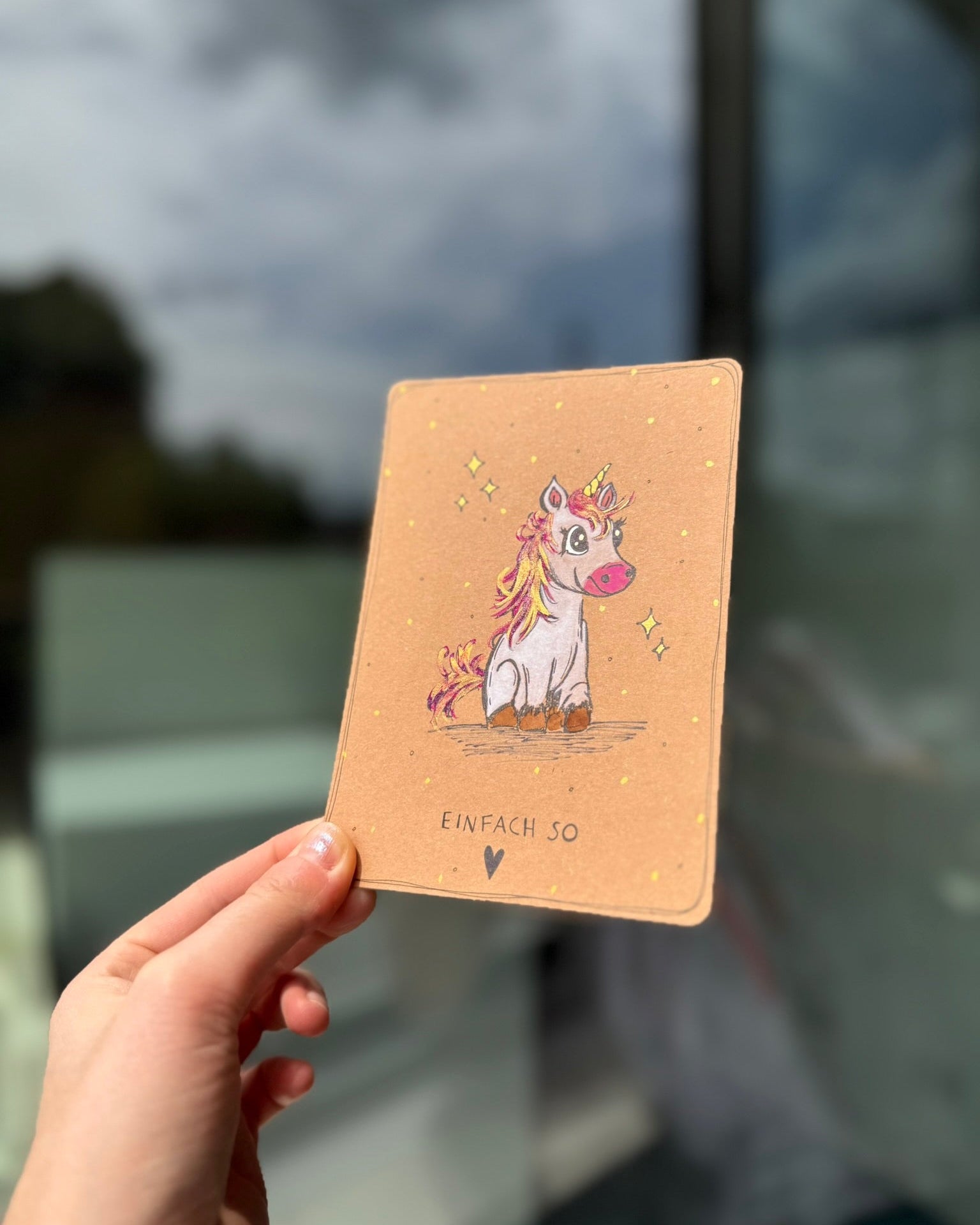 Postkarte Einfach so