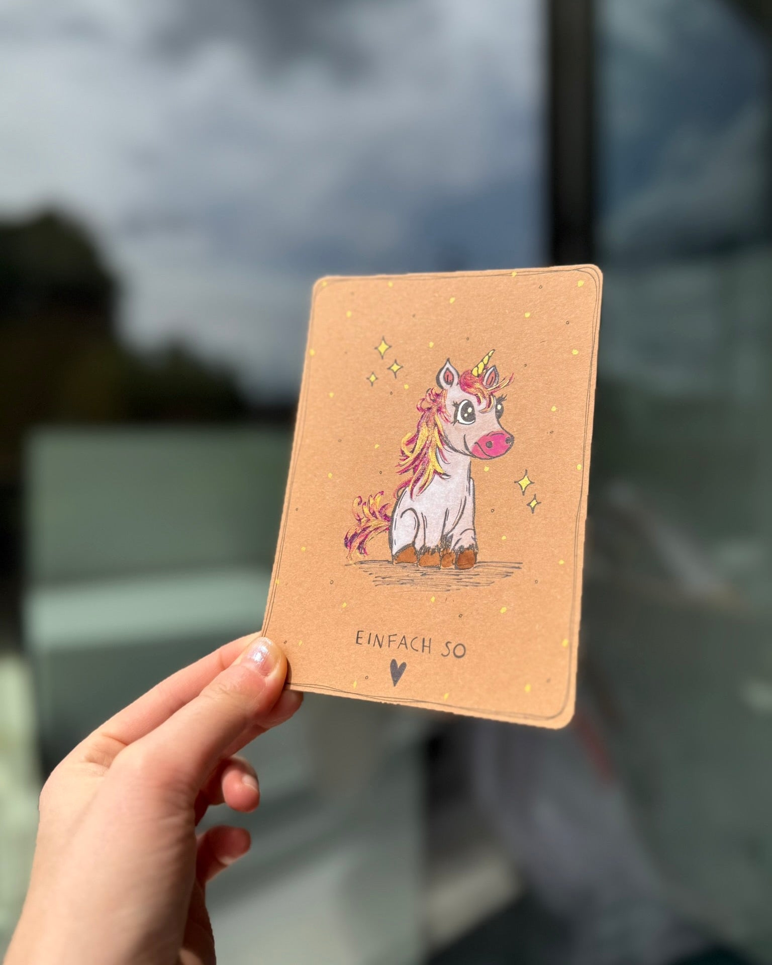 Postkarte Einfach so