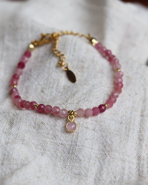 Gemstone Bracelet Red / Purple