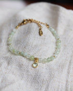 Bracelet de pierres précieuses bleu/vert