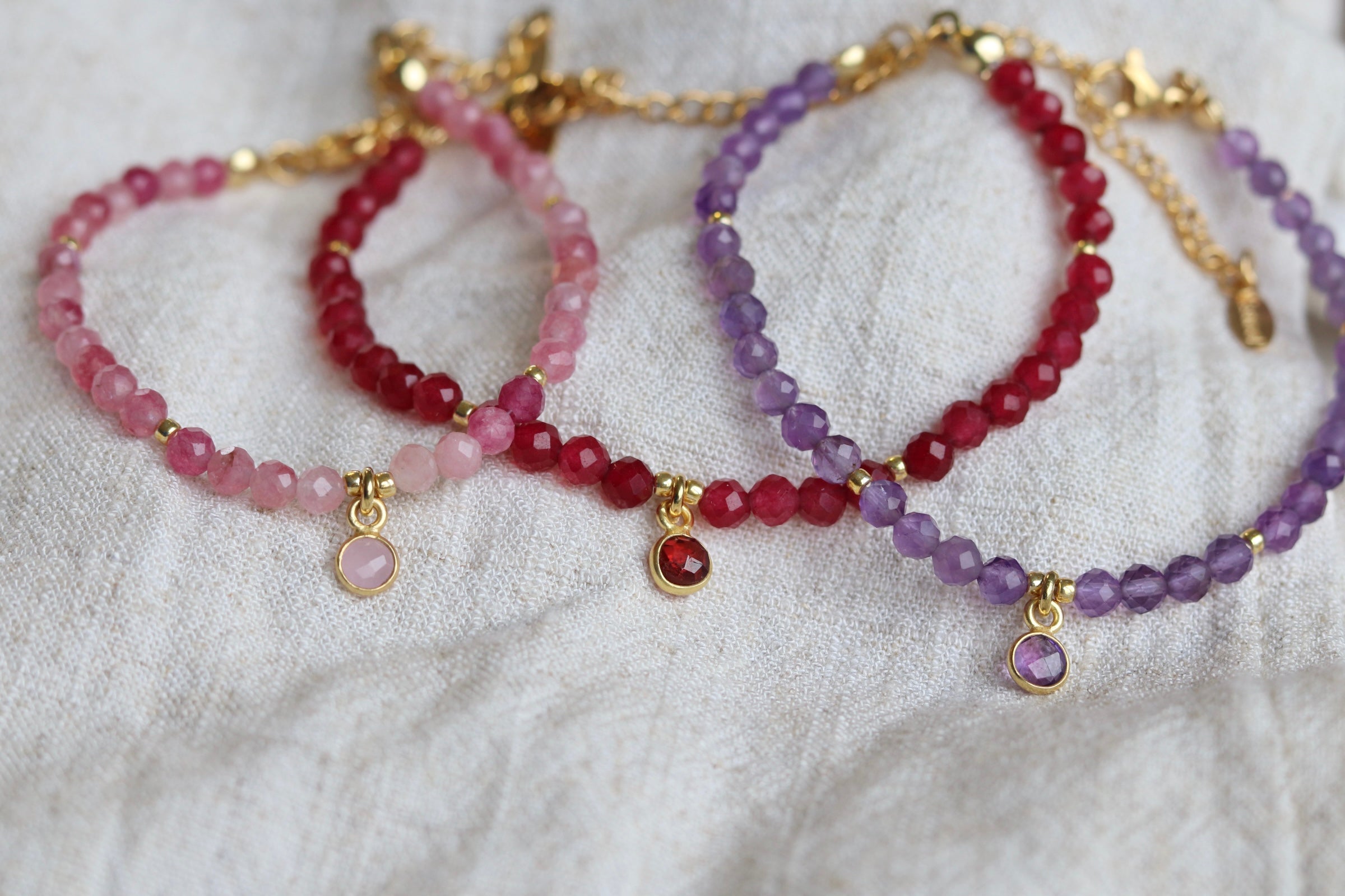 Armband Ellie - Rot / Lila