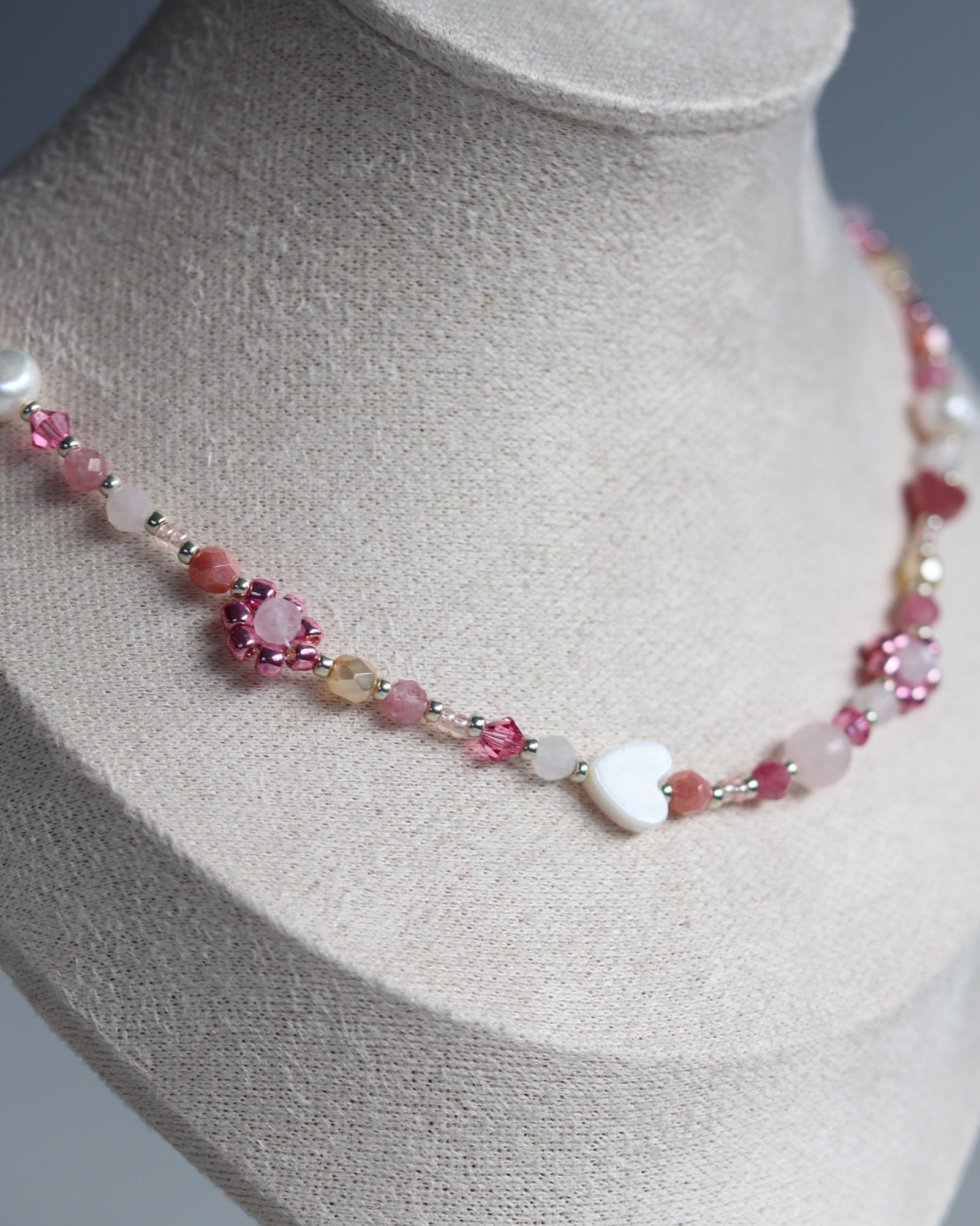 Collier Fleur - Rose