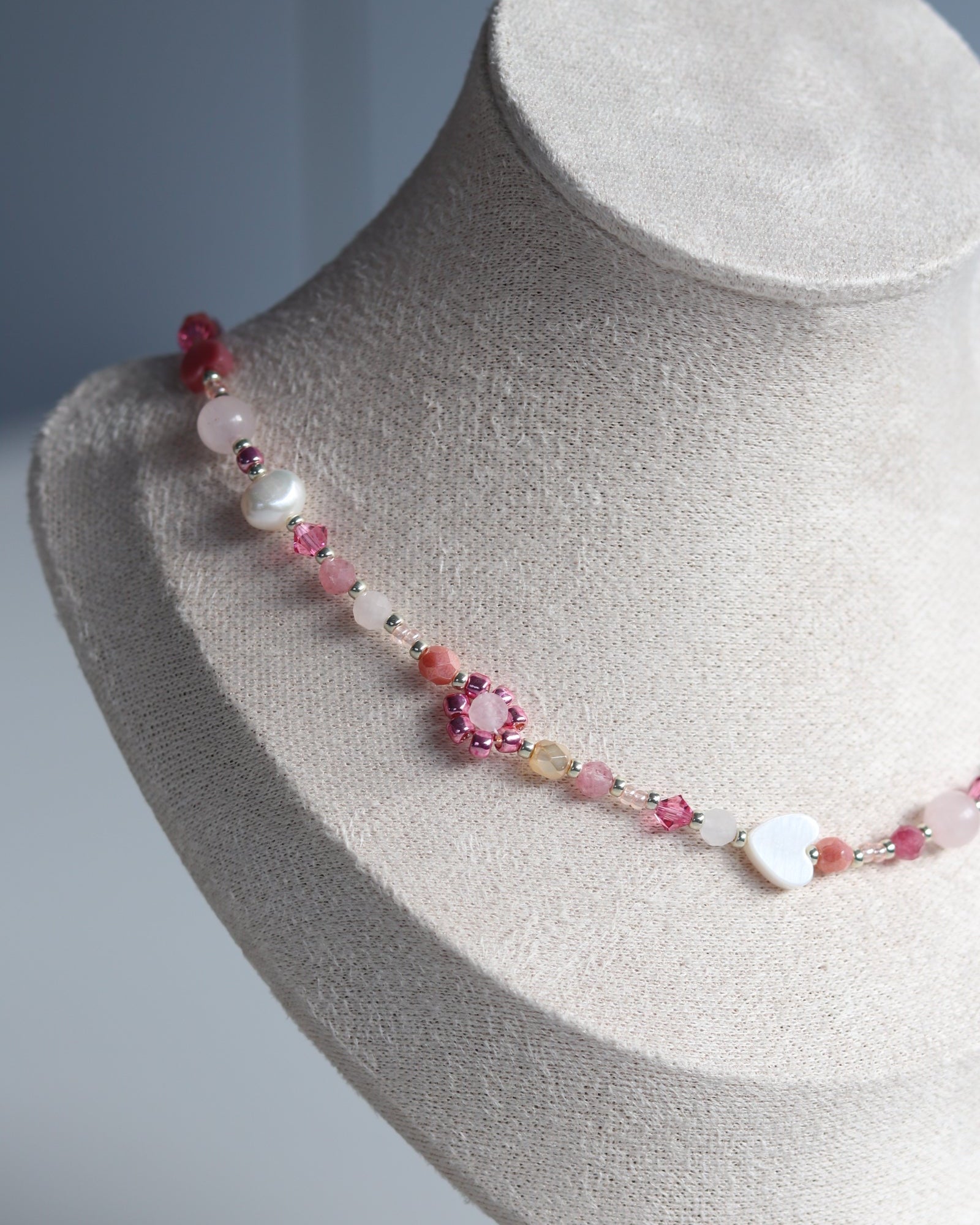 Collier Fleur - Rose