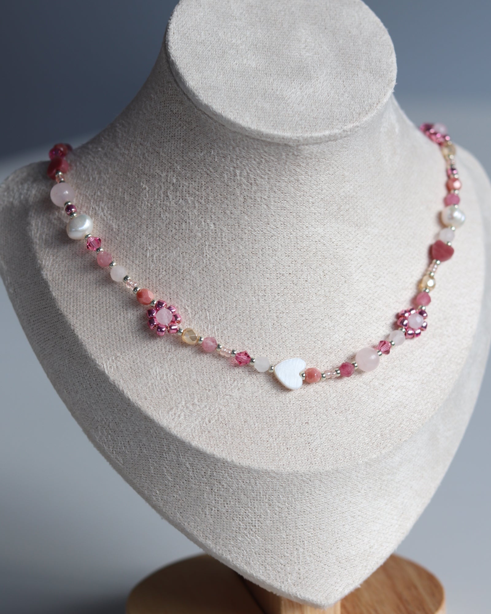 Collier Fleur - Rose