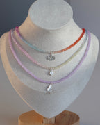 Collier perles de verre