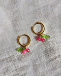 Kreolen Cherry Pink - Gold