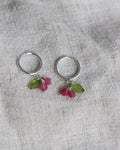 Kreolen Cherry Pink - Silber