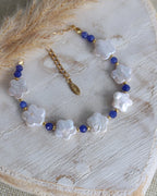 Bracelet fleurs or