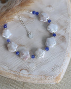 Bracelet fleurs argent