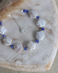 Bracelet fleurs argent
