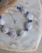 Bracelet fleurs argent
