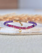 Fusskettchen Shelly - Amethyst