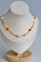 Flower Necklace - Yellow
