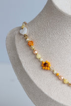 Flower Necklace - Yellow