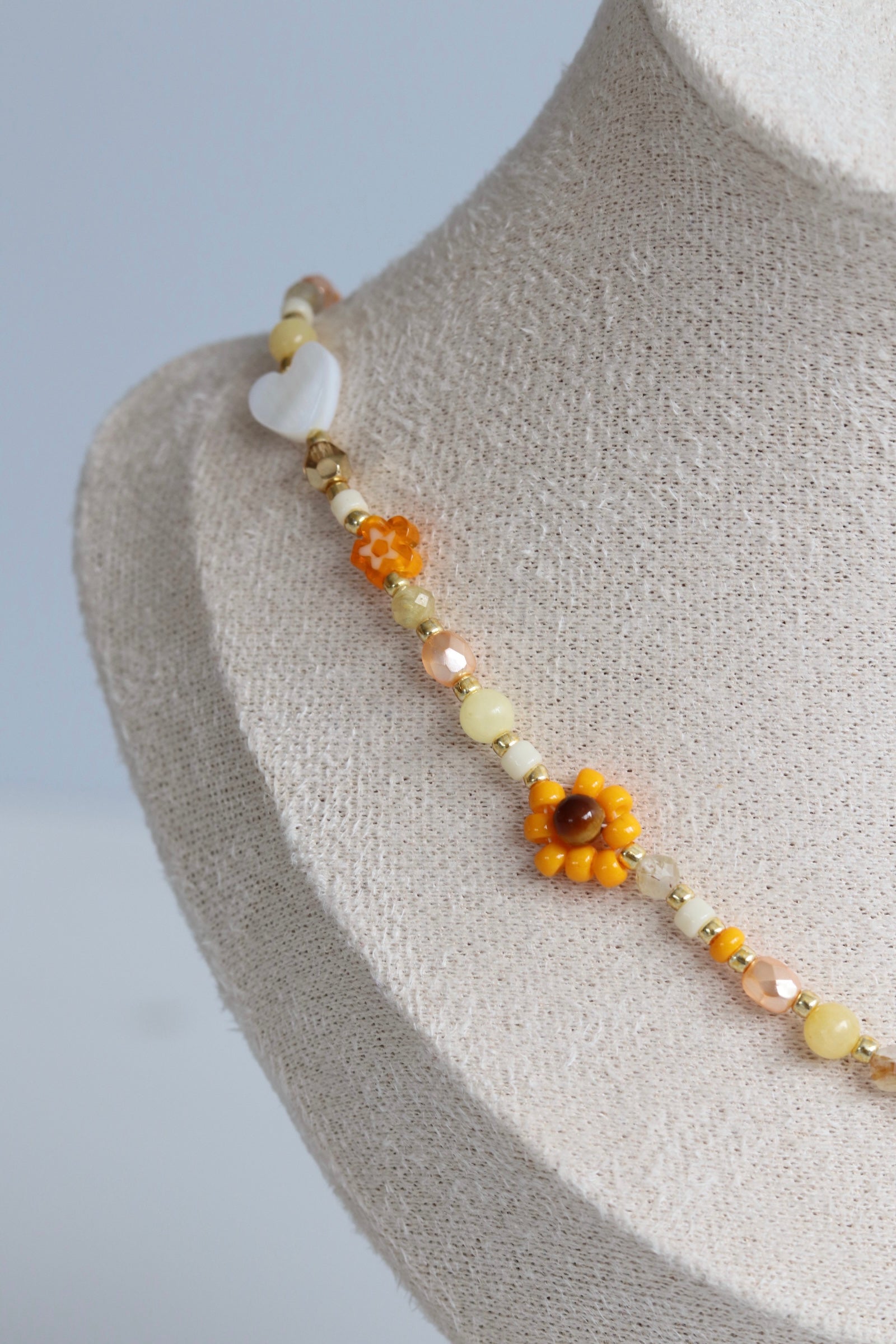 Collier de fleurs - Jaune