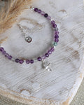 Fluorite bracelet bird