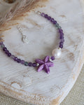 Bracelet étoile de mer Fluorite