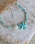 Bracelet étoile de mer Amazonite