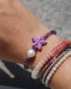 Bracelet étoile de mer Fluorite