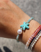 Bracelet étoile de mer Amazonite