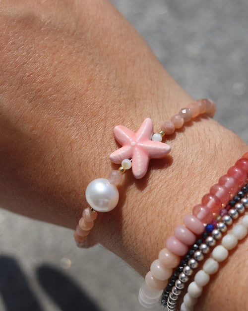 Bracelet étoile de mer pierre de soleil
