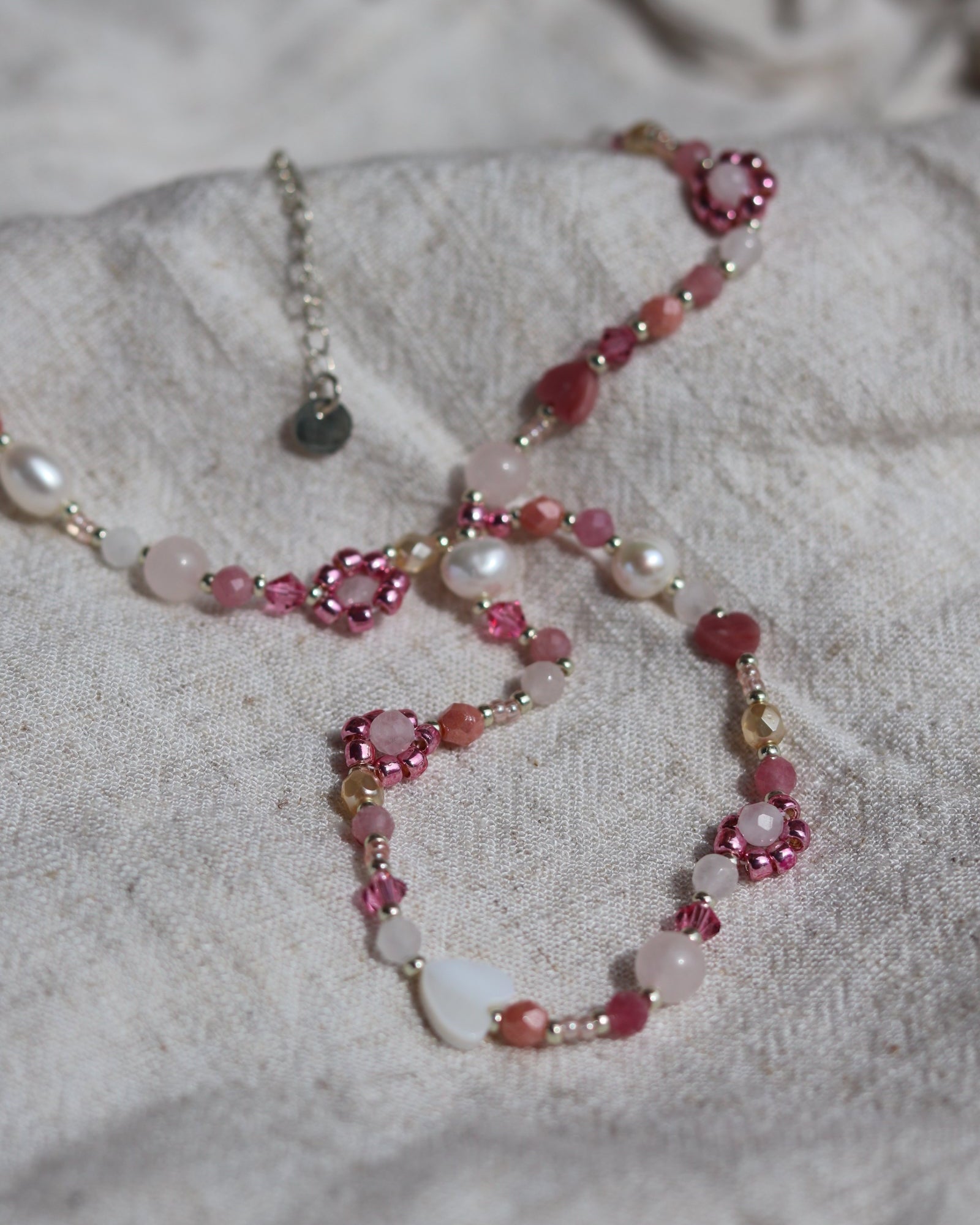 Collier Fleur - Rose
