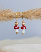 Boucles d'oreilles Amanite tue-mouches