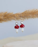 Boucles d'oreilles Amanite tue-mouches Argent