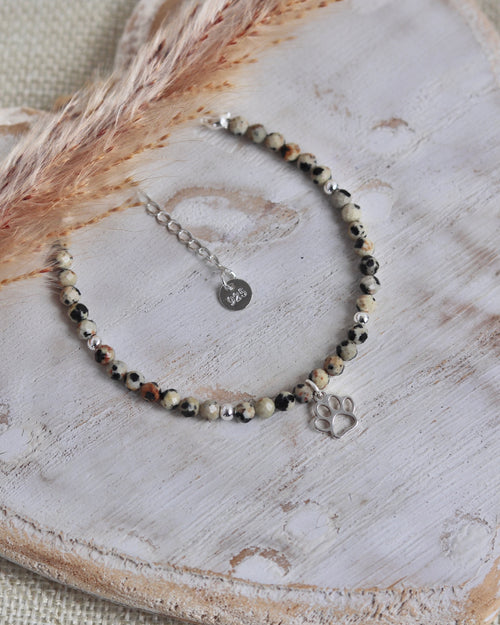 Bracelet jaspe dalmatien