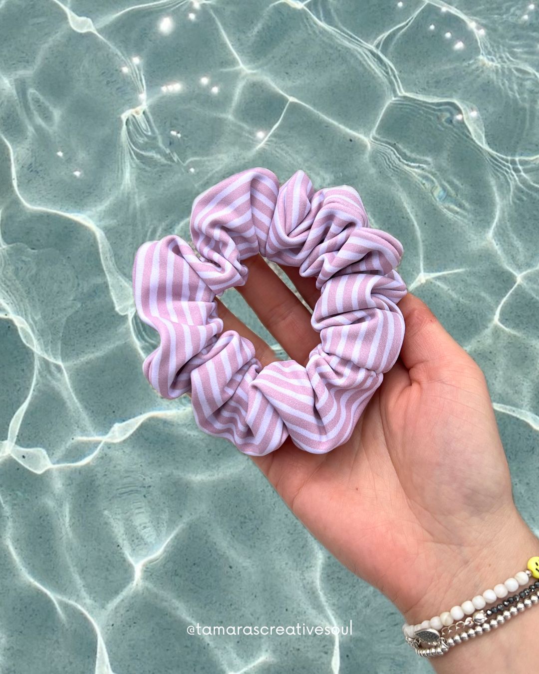 Badescrunchie Pink Stripes